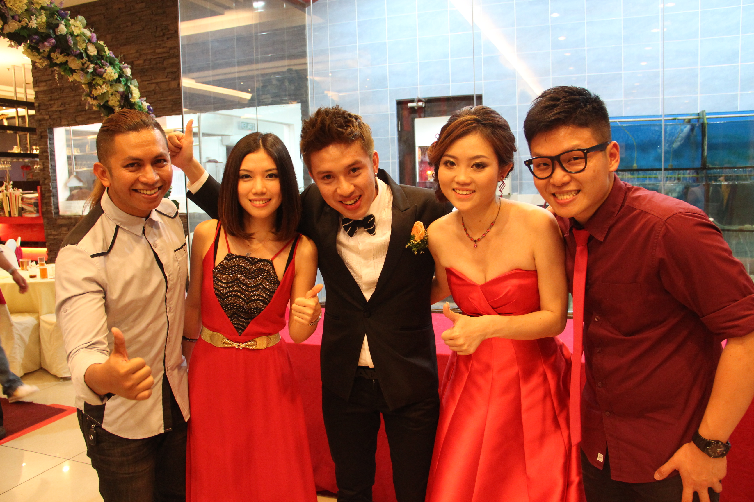 Ales and Ying’s wedding reception at SS2 Mall Dynasty Dragon
