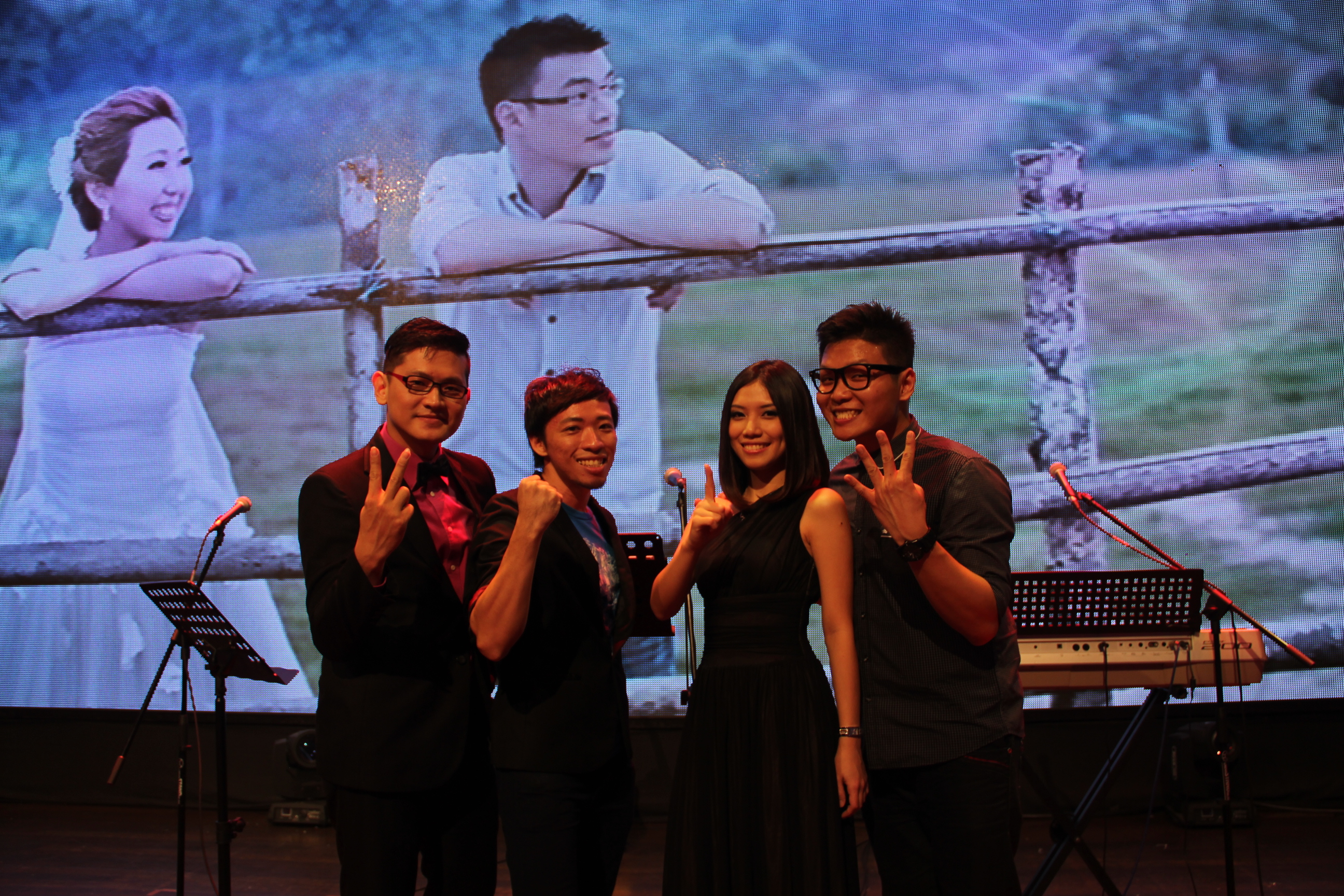 Alvin and Pei Yen’s wedding reception at HGH Convention Hall, Sentul